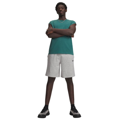 Gray Dawn-Black - Side - Under Armour Mens Rival Logo Shorts
