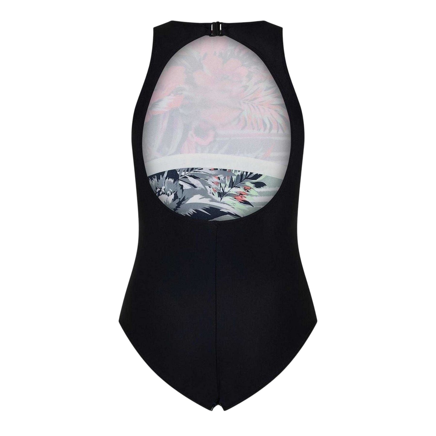 Multicoloured - Back - Zoggs Womens-Ladies Love Hi One Piece Swimsuit