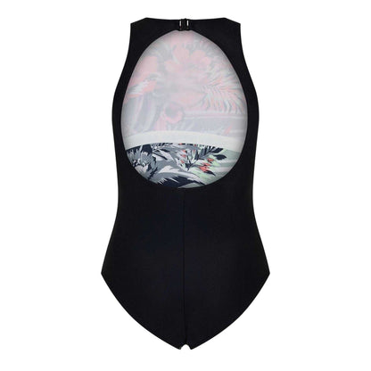 Multicoloured - Back - Zoggs Womens-Ladies Love Hi One Piece Swimsuit