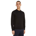 Black - Side - Tommy Hilfiger Mens 1985 Cotton Crew Neck Sweater Top