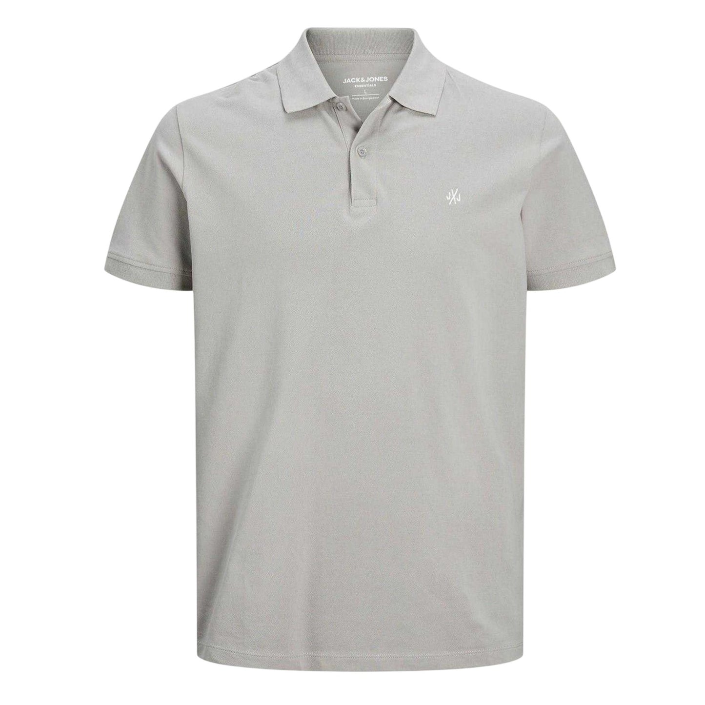 White-Grey-Black - Lifestyle - Jack And Jones Mens Short-Sleeved Polo Shirt (Pack of 3)