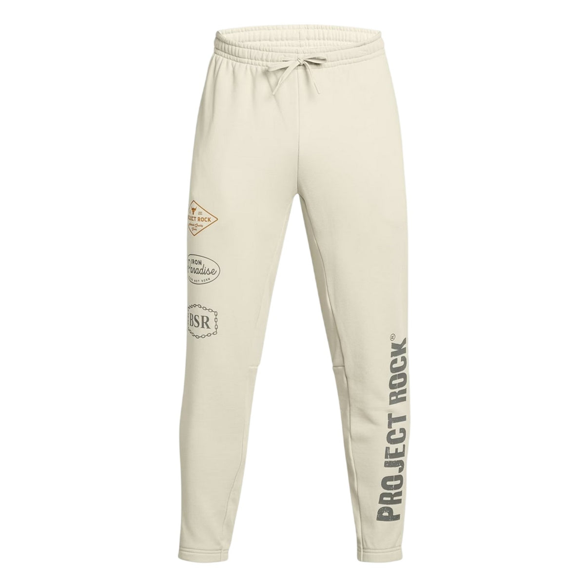 White - Front - Under Armour Mens Project Rock Graphic Print Joggers