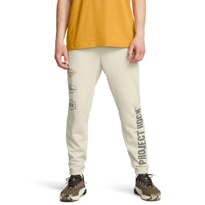 Brown - Front - Under Armour Mens Project Rock Graphic Print Joggers