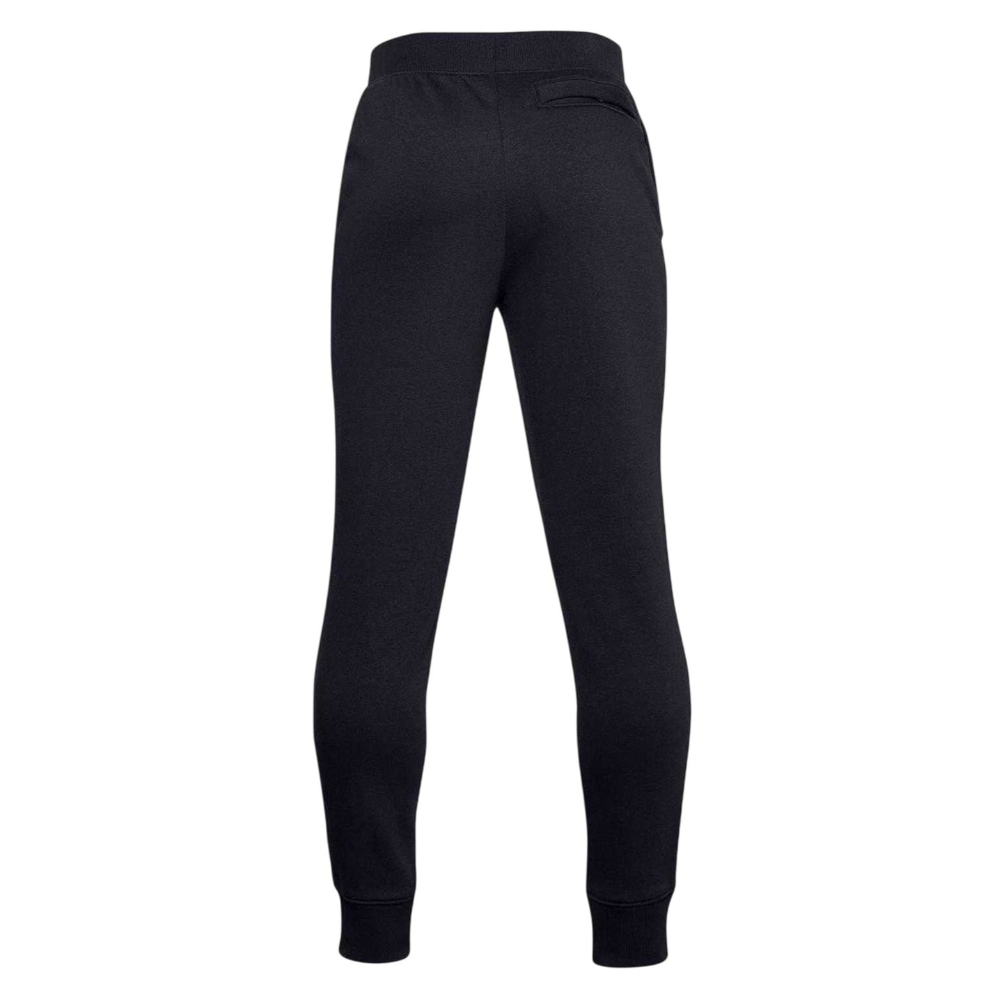 Black - Back - Under Armour Boys Fleece Jogging Bottoms