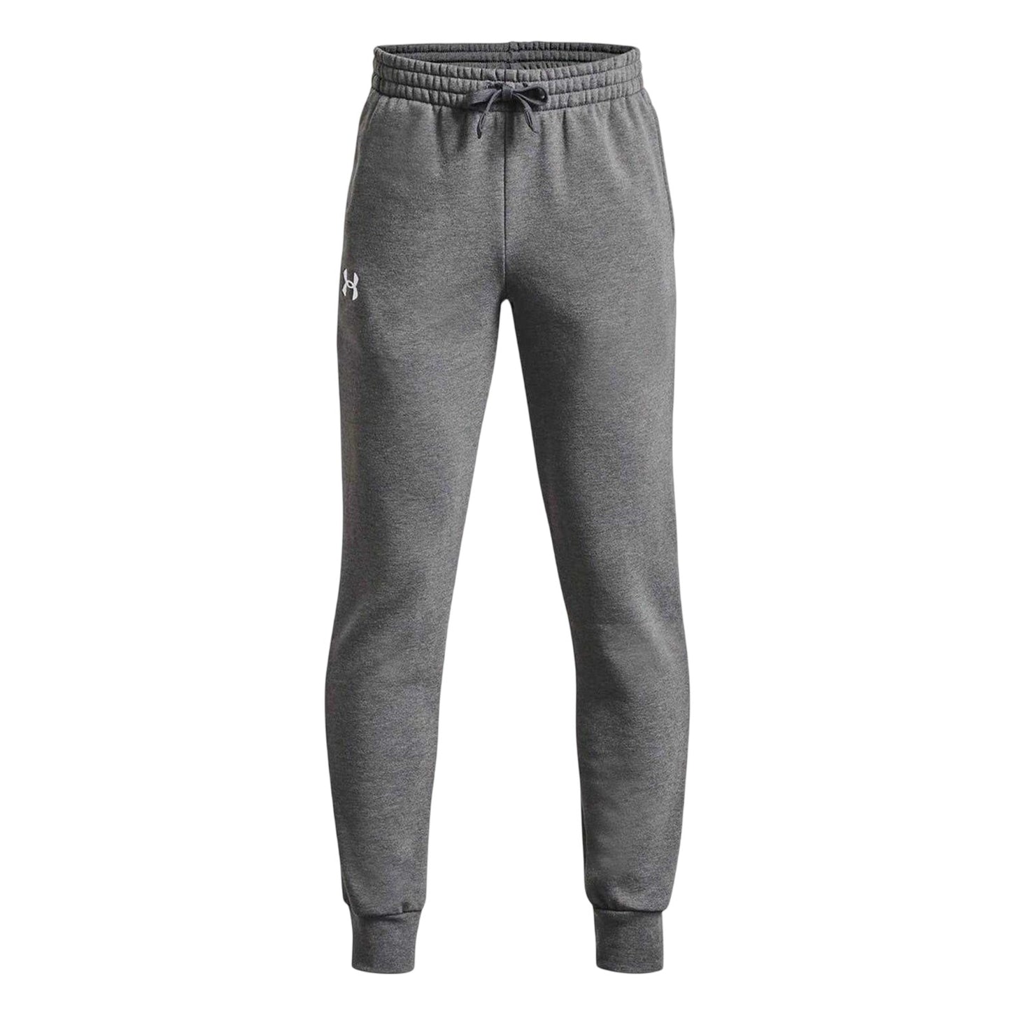 Grey Heather - Front - Under Armour Boys Fleece Jogging Bottoms
