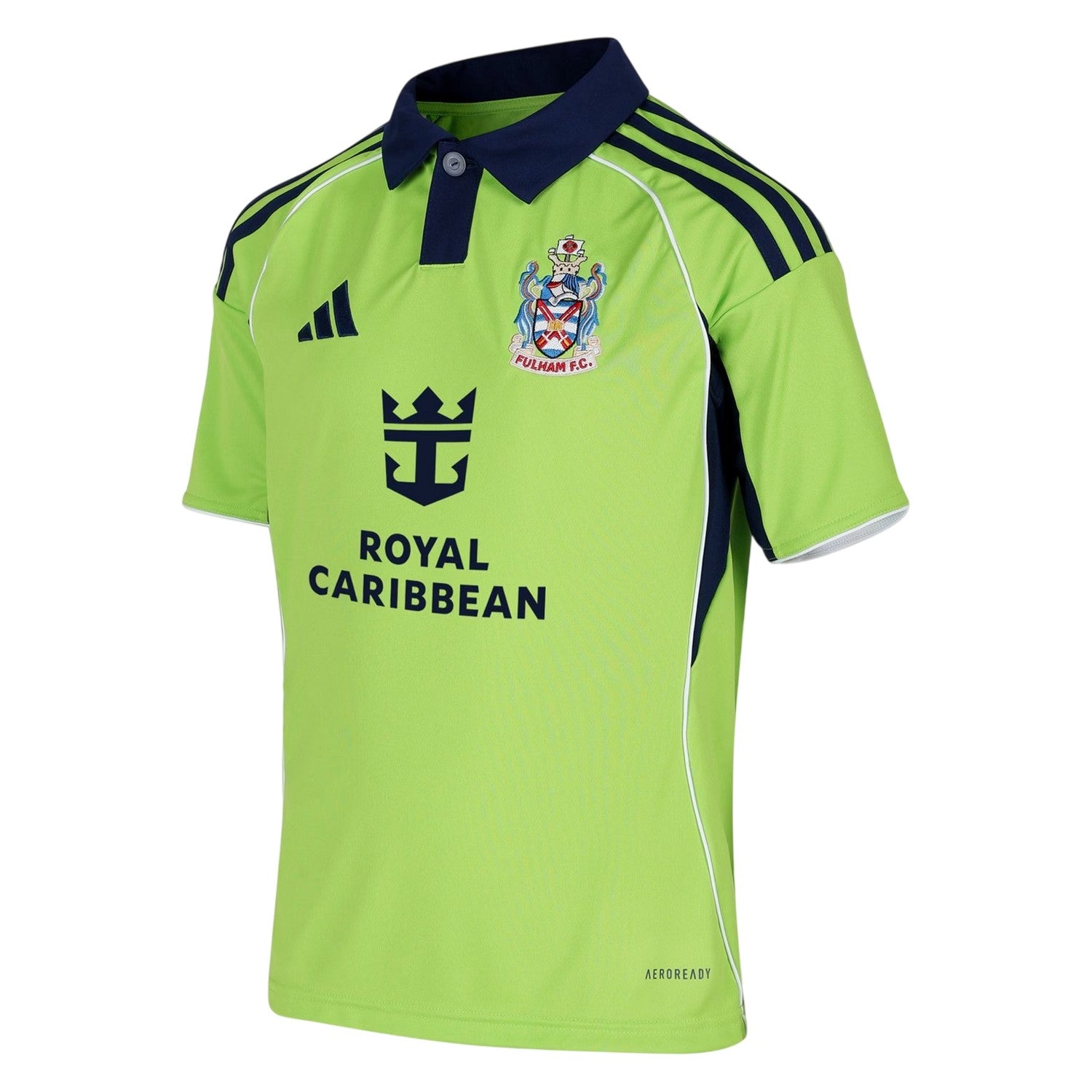 Green-Blue - Side - Fulham FC Childrens-Kids 25-26 Adidas Away Shirt