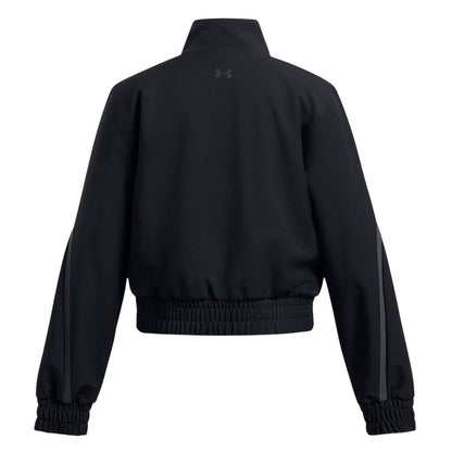 Black - Back - Under Armour Childrens-Kids Unstoppable Training Performance Jacket