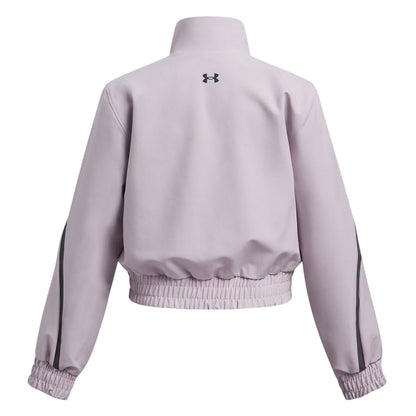 Grey - Back - Under Armour Childrens-Kids Unstoppable Training Performance Jacket