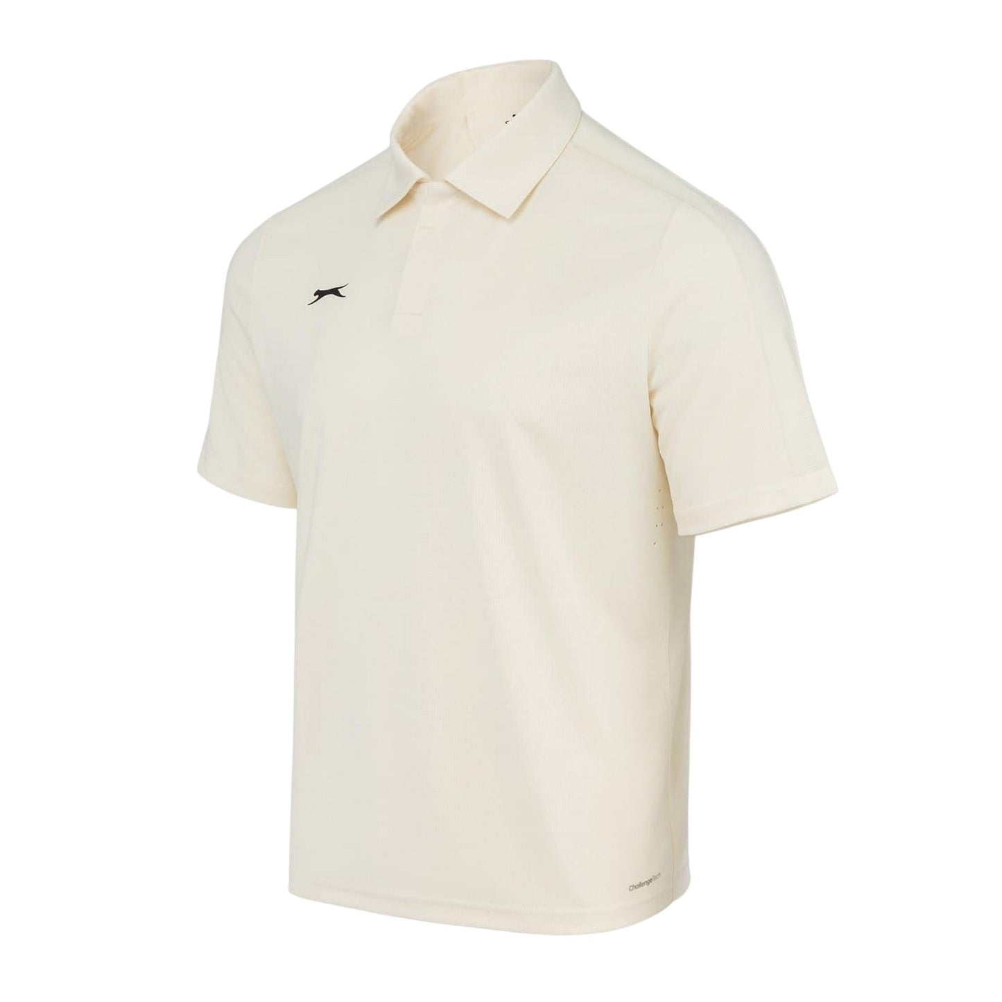 Cream - Side - Slazenger Mens Slaz Aero Logo Cricket Shirt