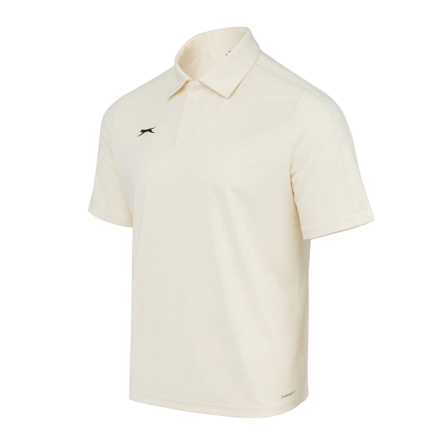 Cream - Side - Slazenger Mens Slaz Aero Logo Cricket Shirt