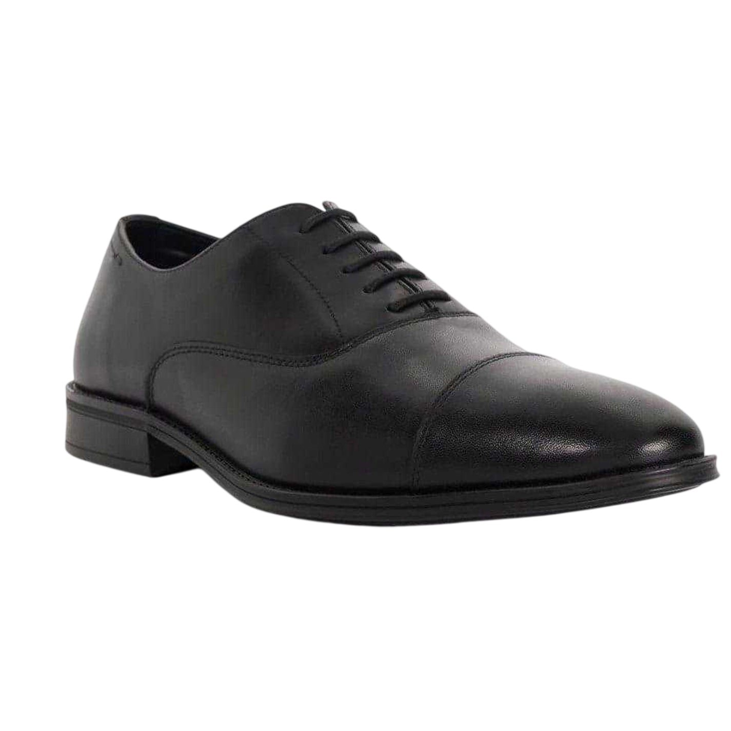Black - Lifestyle - Dune London Mens Steffon Leather Oxford Shoes