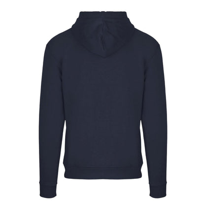 Navy - Back - Aquascutum Mens Relaxed Fit Full Zip Hoodie