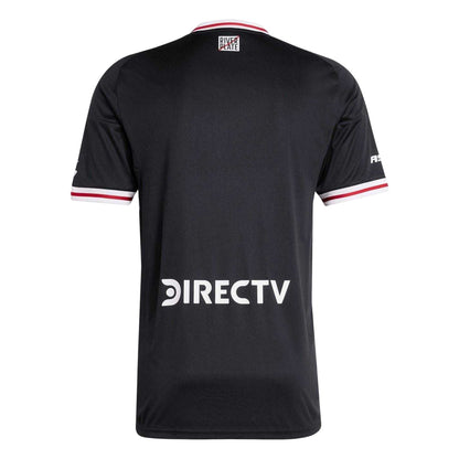 Black-Red - Back - Adidas Mens 25-26 Club Atlético River Plate Away Jersey