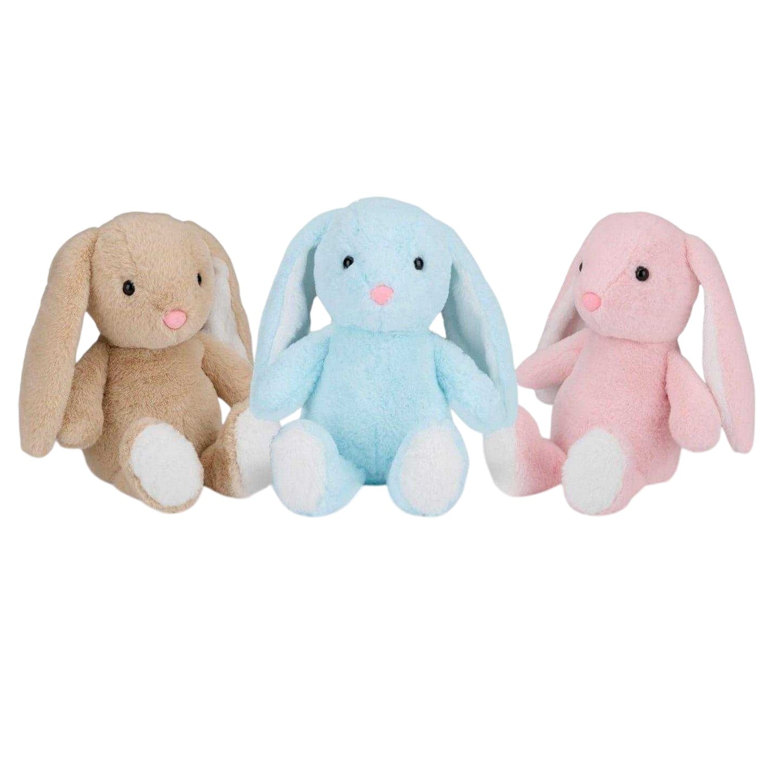 Multicoloured - Front - Eddy Toys Bunny Plush Toy Set (Pack of 3)