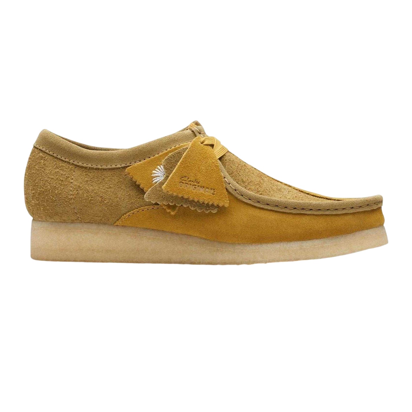 Olive - Front - Clarks Originals Mens Wallabee Suede Shoes
