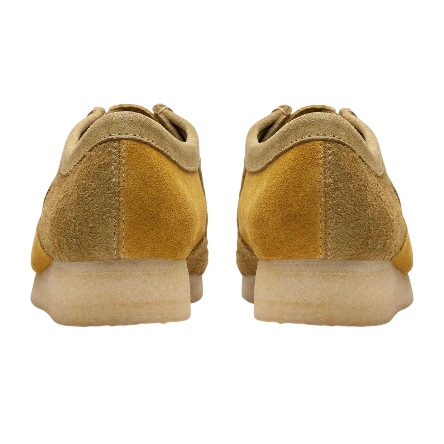Olive - Back - Clarks Originals Mens Wallabee Suede Shoes