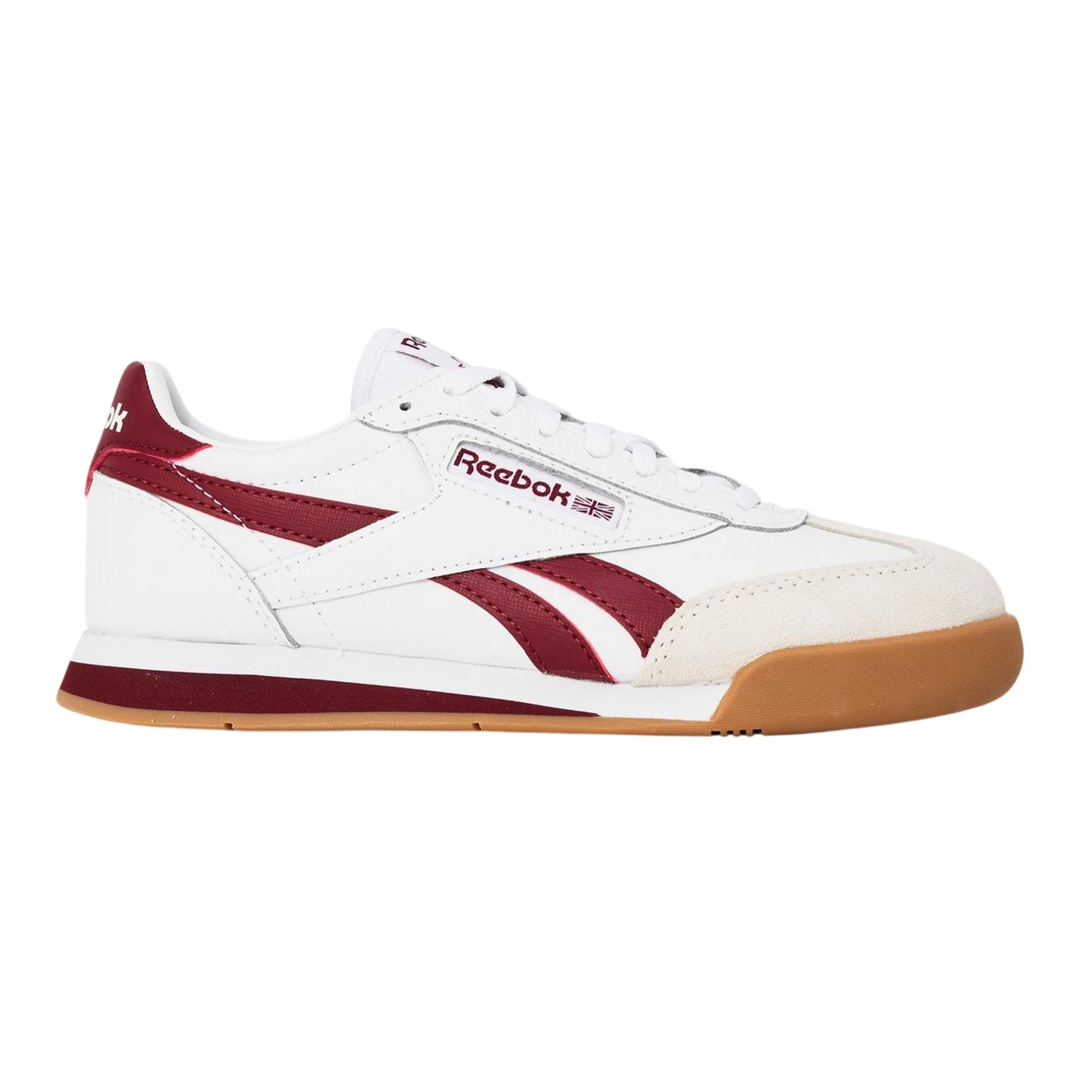 White - Front - Reebok Womens-Ladies Campio XT Leather Round Toe Flat Trainers