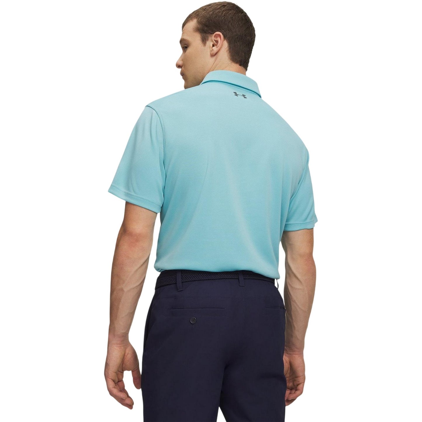Blue Haze - Back - Under Armour Mens Tech Mesh Polo Shirt