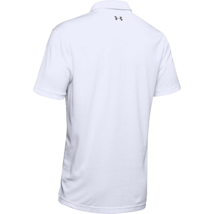 White - Back - Under Armour Mens Tech Mesh Polo Shirt