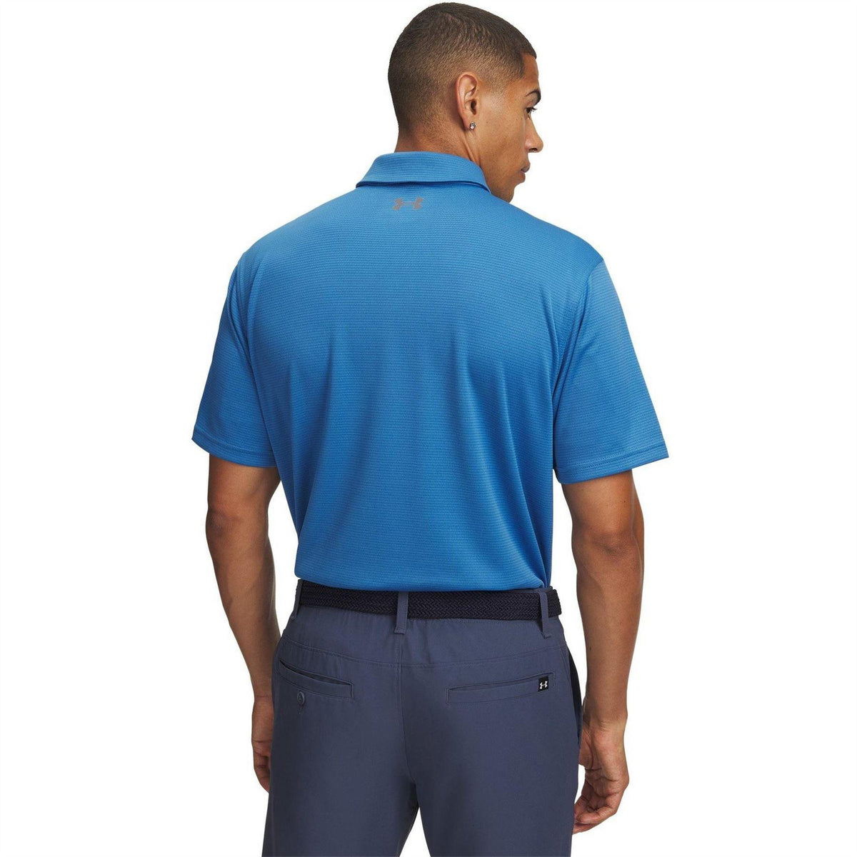 Aegean Blue - Back - Under Armour Mens Tech Mesh Polo Shirt