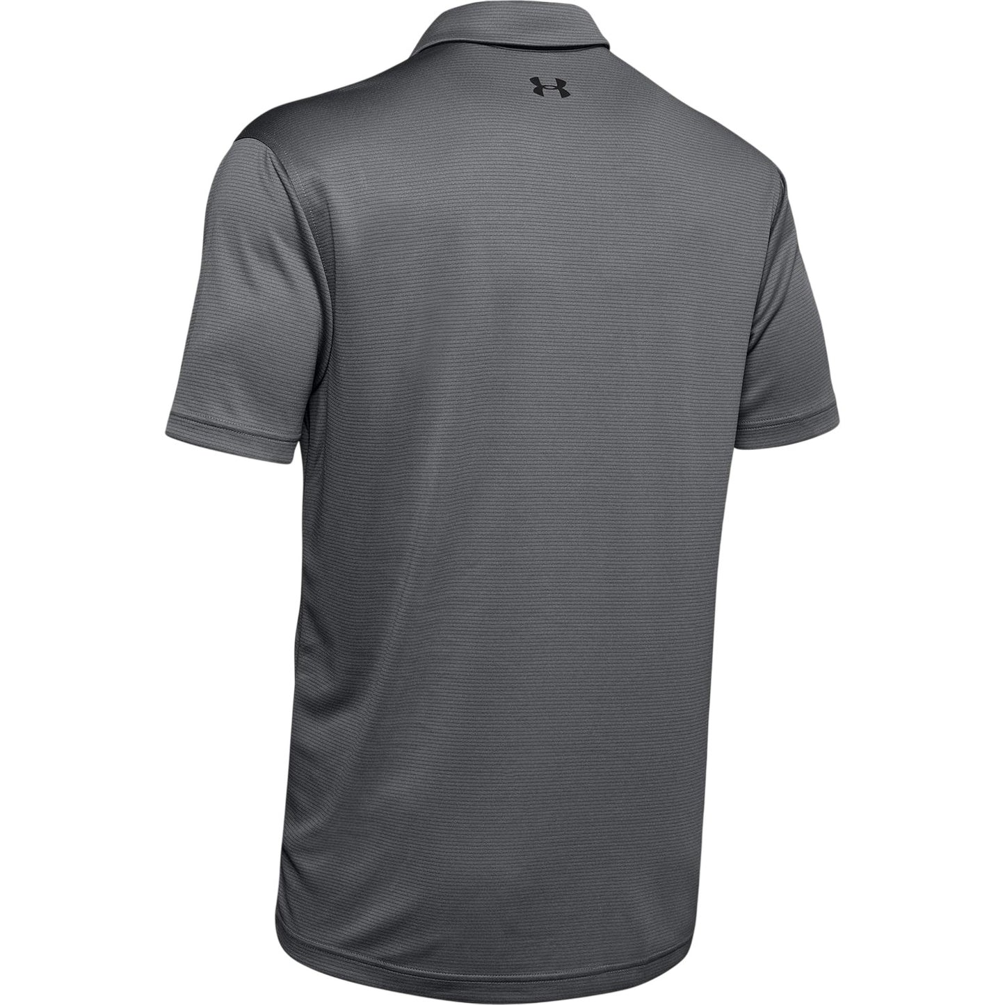 Graphite-Black - Back - Under Armour Mens Tech Mesh Polo Shirt