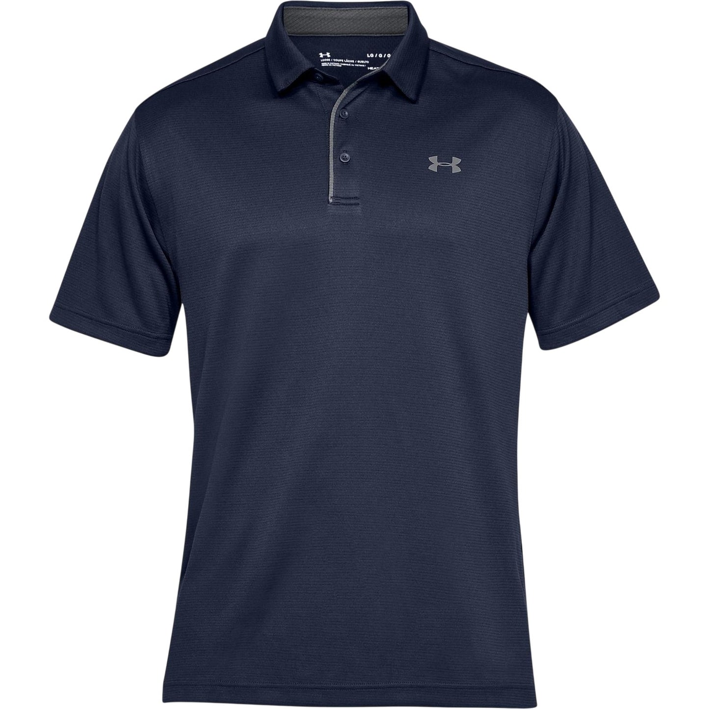 Midnight Navy - Front - Under Armour Mens Tech Mesh Polo Shirt