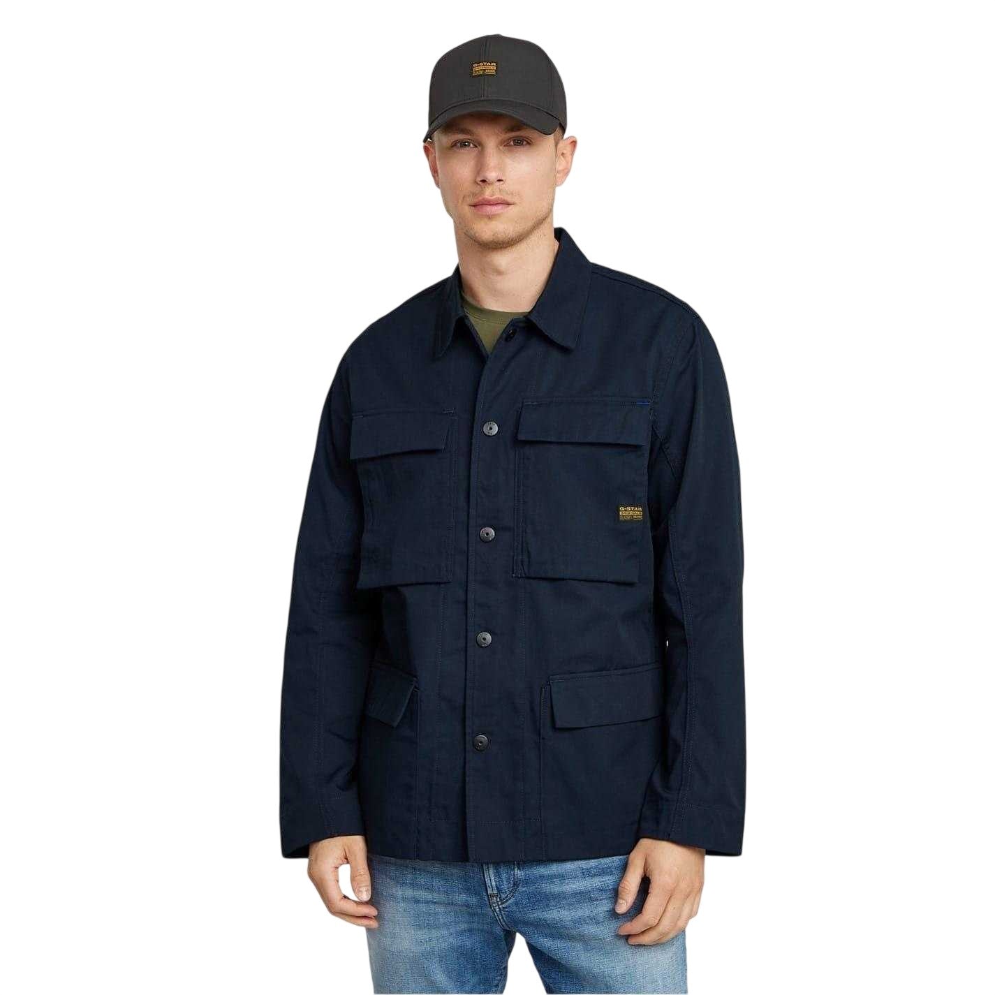 Salute - Lifestyle - G-Star Mens Logo Flap Pocket Overshirt
