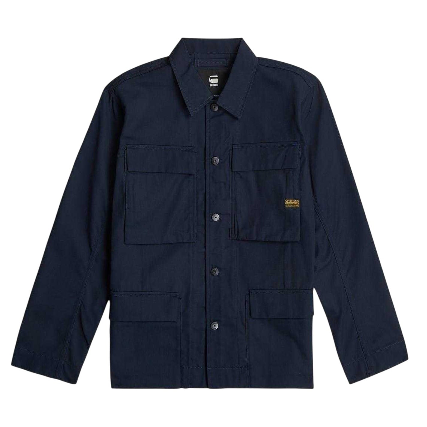 Salute - Front - G-Star Mens Logo Flap Pocket Overshirt