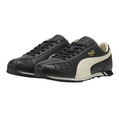 Black-White - Lifestyle - Puma Mens Sprint Cowhide Leather Lace Up Trainers