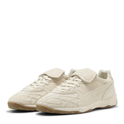 Alpine White - Front - Puma Mens King Suede Round Toe Shoes