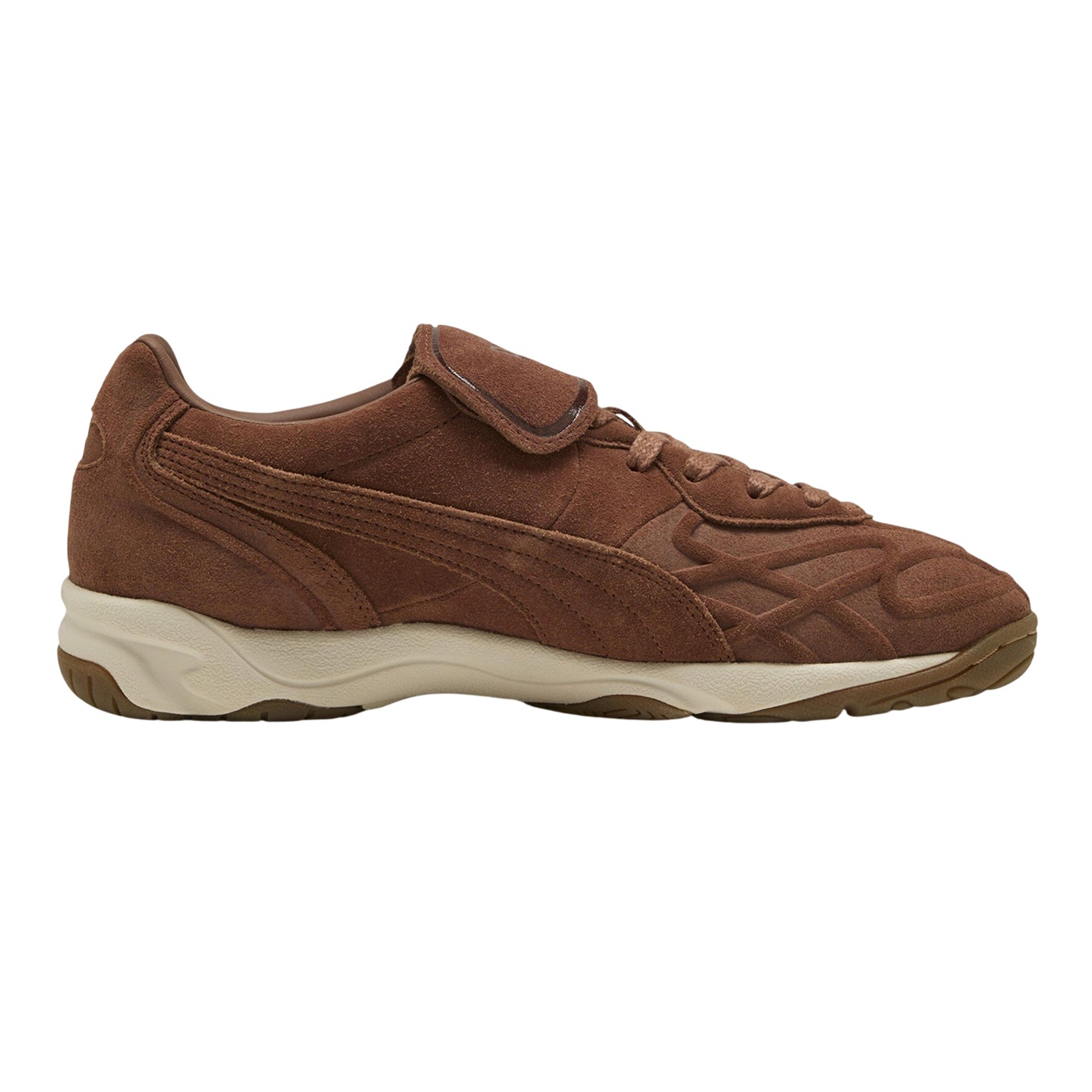 Mushroom - Front - Puma Mens King Suede Round Toe Shoes