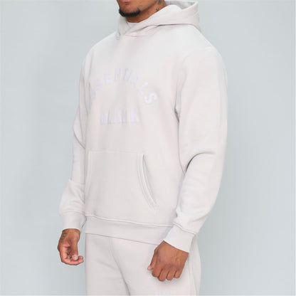 Grey - Side - Blank Essentials Mens Arch Hoodie
