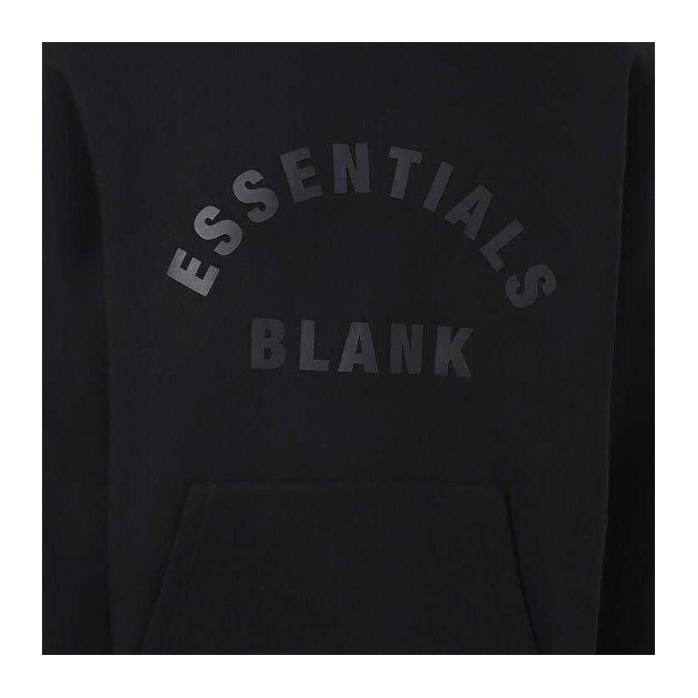 Black - Side - Blank Essentials Mens Arch Hoodie
