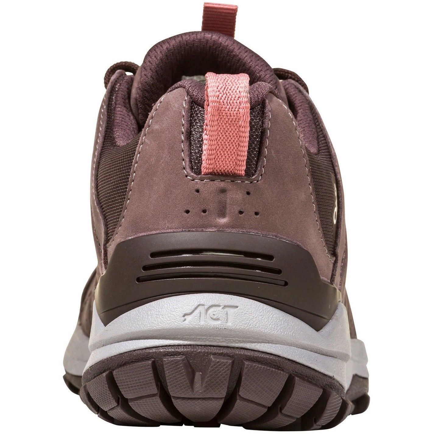 Purple - Back - Oboz Womens-Ladies Sypes Leather Round Toe Hiking Shoes