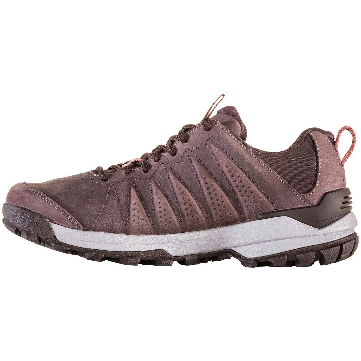 Purple - Lifestyle - Oboz Womens-Ladies Sypes Leather Round Toe Hiking Shoes