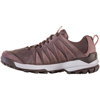 Purple - Lifestyle - Oboz Womens-Ladies Sypes Leather Round Toe Hiking Shoes