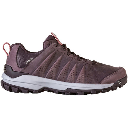 Purple - Front - Oboz Womens-Ladies Sypes Leather Round Toe Hiking Shoes