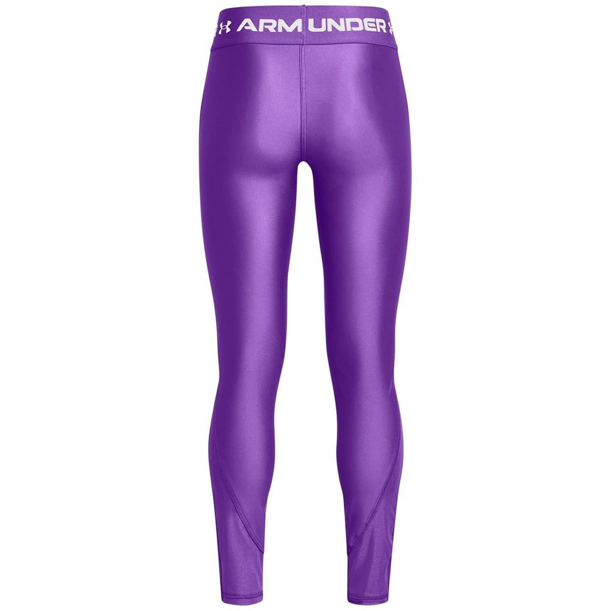 Purple - Back - Under Armour Girls Logo Leggings