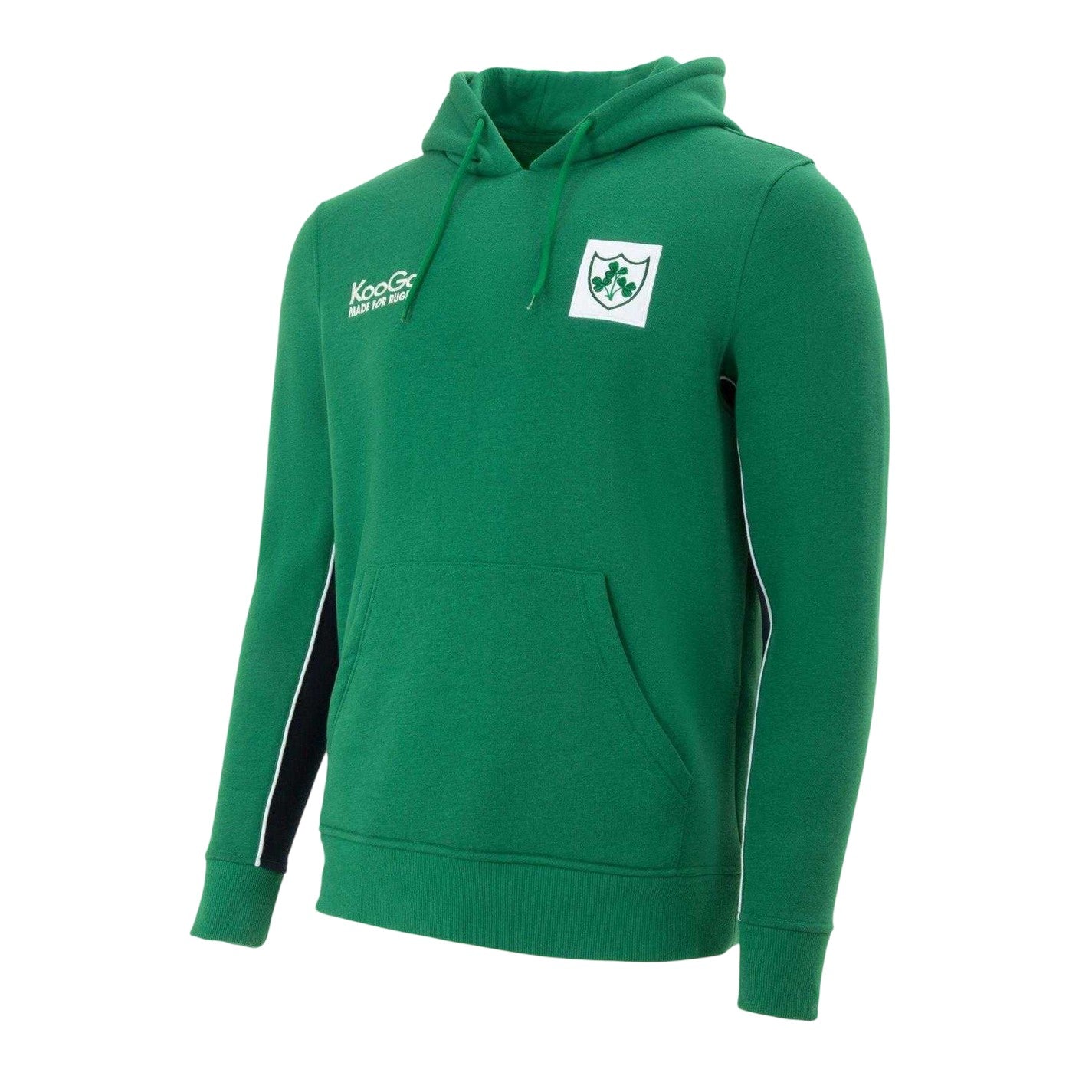 Green - Side - KooGa Mens Pullover Hoodie