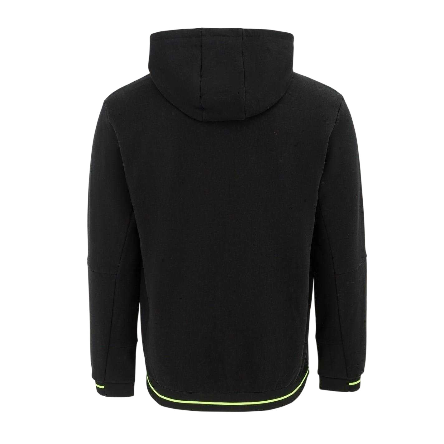 Black - Back - Dunlop Mens On Site Fleece Lined Hoodie