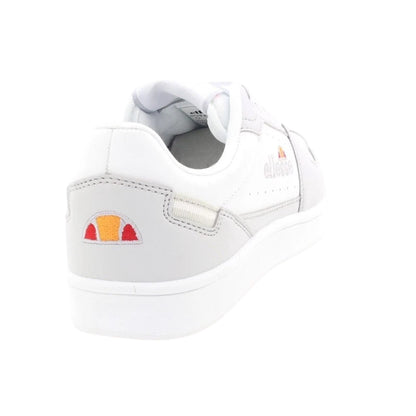 White-Grey - Back - Ellesse Mens Nole Cupsole Leather Trainers