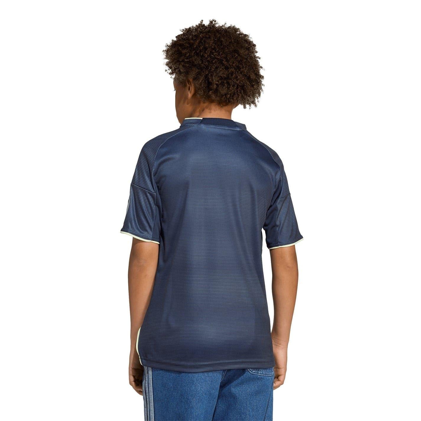 Blue - Back - Adidas Childrens-Kids 25-26 Real Madrid CF Away Jersey