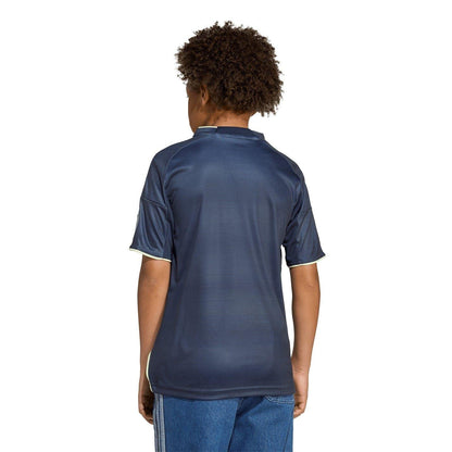 Blue - Back - Adidas Childrens-Kids 25-26 Real Madrid CF Away Jersey