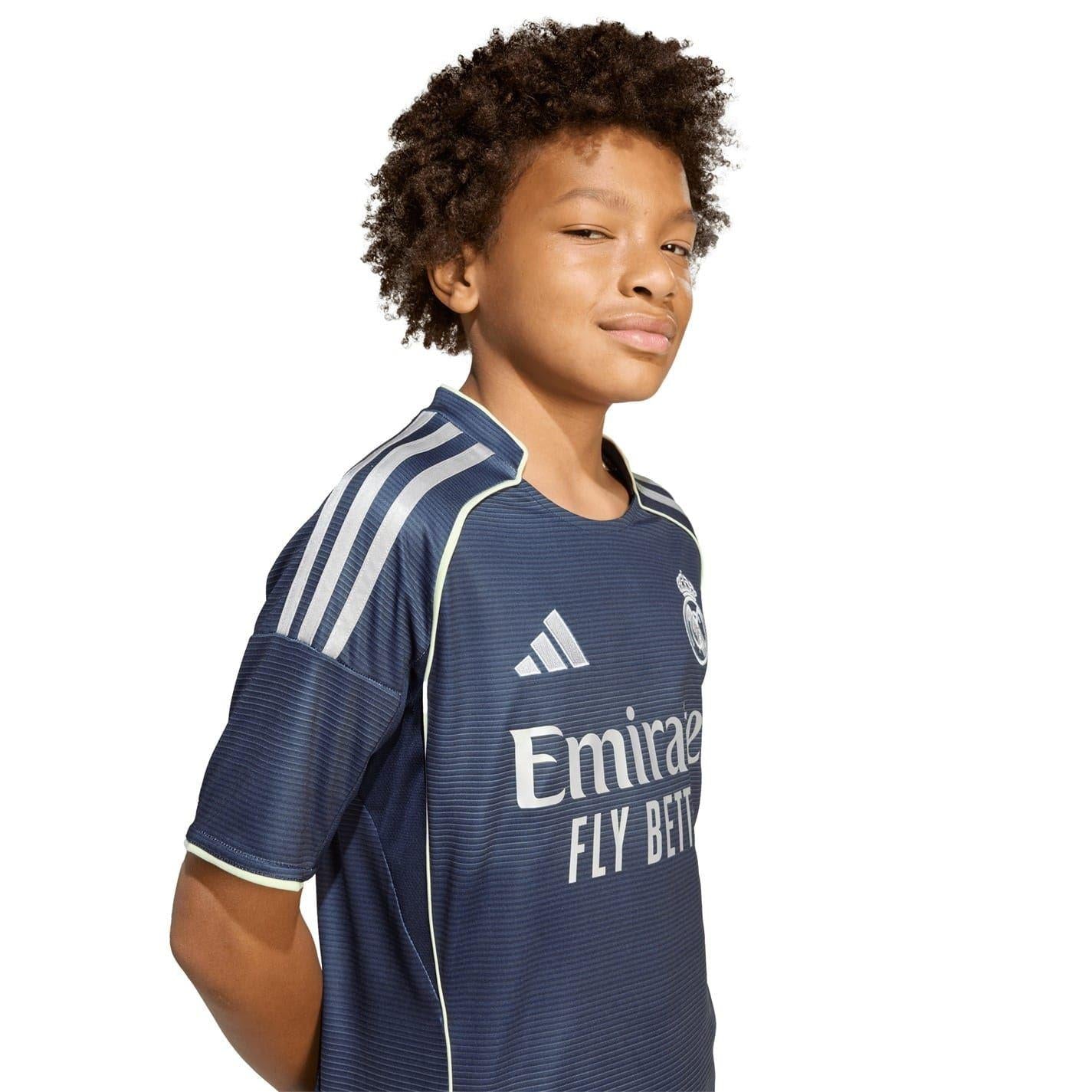 Blue - Lifestyle - Adidas Childrens-Kids 25-26 Real Madrid CF Away Jersey