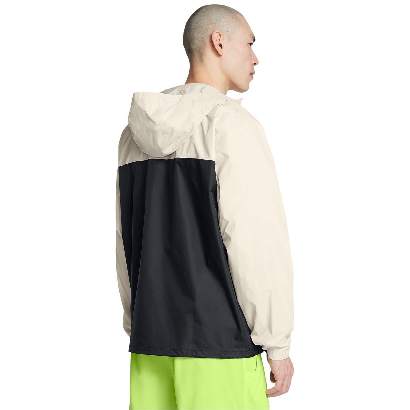 White - Back - Under Armour Mens Cloudstrike Waterproof Jacket