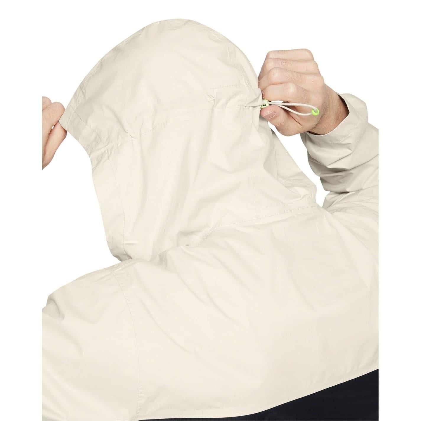 White - Side - Under Armour Mens Cloudstrike Waterproof Jacket