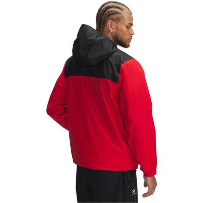 Red - Back - Under Armour Mens Cloudstrike Waterproof Jacket