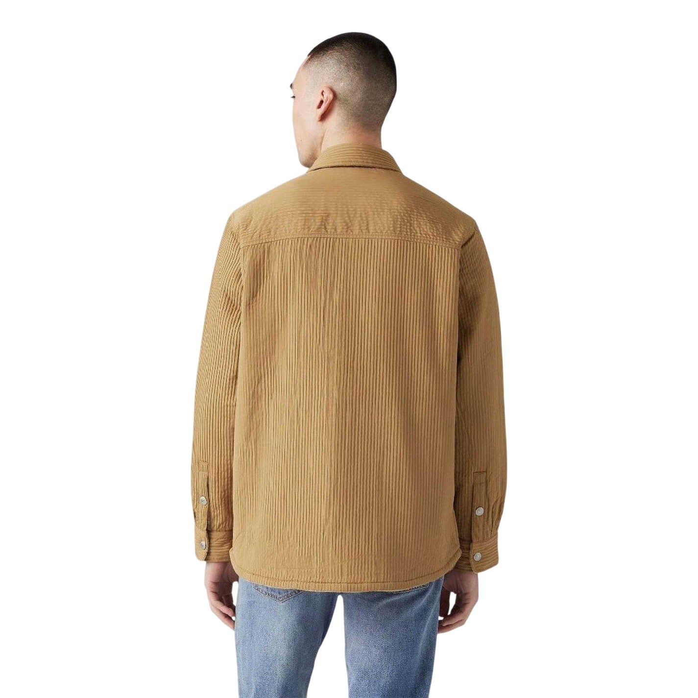 Ermine - Back - Levis Mens Bryant Patterned Corduroy Overshirt