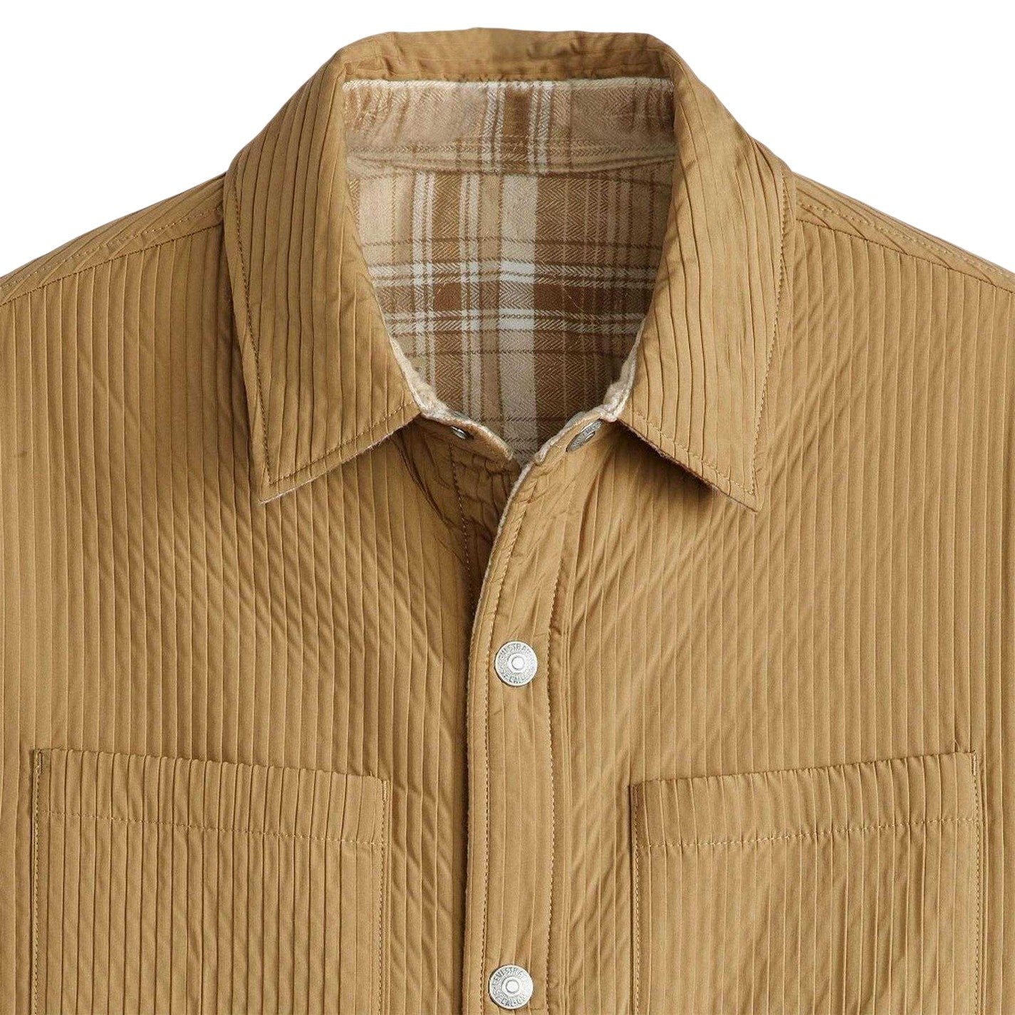 Ermine - Side - Levis Mens Bryant Patterned Corduroy Overshirt