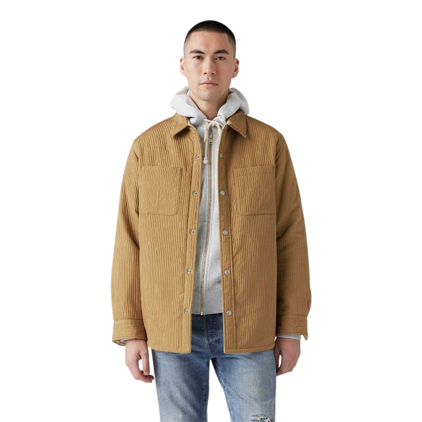 Ermine - Lifestyle - Levis Mens Bryant Patterned Corduroy Overshirt